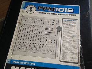 Mackie Mixer PPM1012 With Mackie C300z Speakers Excellent Condition Never Gigged