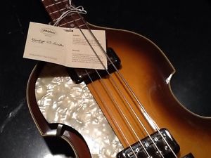 1963 Reissue Left Handed Hofner Beatles Bass Classic Original Case '63