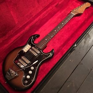 Teisco YG-6 MOD VINTAGE MIJ Guitar from 60's W/ Gig bag FREE SHIPPING!