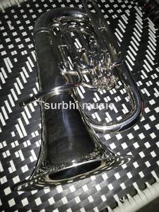 Tuba Big Jumbo size  in Silver Chrome With Free Case & MouthPc & Fast Shippinng