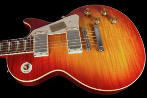 2016 GIBSON LES PAUL 1959 CUSTOM SHOP 59 HISTORIC R9 FLAME TOP VOS WASHED CHERRY