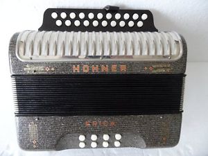 Hohner Erica C/F Diatonische Harmonika silbler/gold Sonderlackierung mit OVP Top