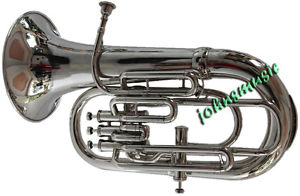 EUPHONIUM-BB/F-4_VALVE_CHROME_WOW_W"CASE-MP-SUPERB-SOUND-TUBATRUMPET