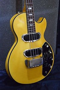 Gibson Les Paul Triumph Electric Bass Guitar Short Scale Rare White Finish 1976