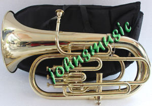 EUPHONIUM BB/F 4 VALVE_BRASS^FINISH^W/CASE&MP GREAT SOUND TUBA EBAY MUSICALS.