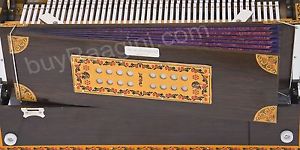 Harmonium - 3 Reed, 9 Scale Changer - 3¾ Octave - With Coupler, with Book & Bag