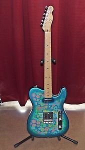 Fender Telecaster, Retro "69 classic Blue Flower"