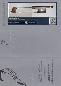 A fine, rare certified French violin bow by Dominique Peccatte,ca. 1865, MINT!