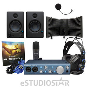 Presonus AB iTwo Studio w/Eris E4.5 Speakers, Isolation Shield - Studio Pack NEW
