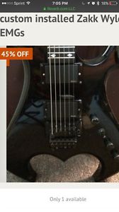 B. C. Rich Zombie Floyd Rose Edition With EMGs