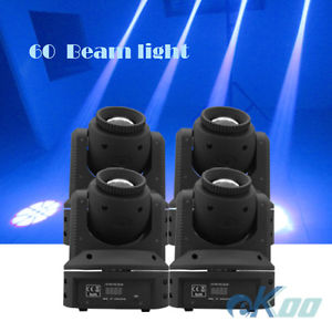 4 Units 60W Beam Sharpy LED Moving Head Stage Light Disco DJ American Party