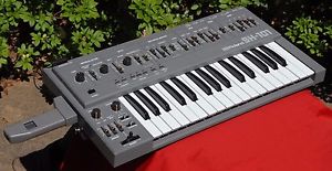 Vintage Roland SH-101 synthesizer with mod-grip recent service keytar SH101