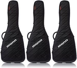 MONO Vertigo Hybrid Electric Guitar Gig Bag - Black (3-pack) Value Bundle
