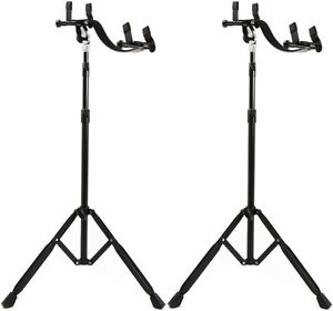 K&M Performer Walk Up Guitar Stand - Acoustic (2-pack) Value Bundle