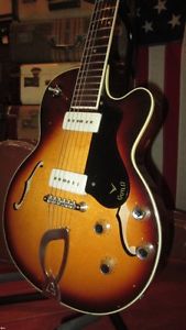 Vintage 1960 Guild M-65 DP Double Pickup Hollowbody Electric Guitar w/ OHSC RARE