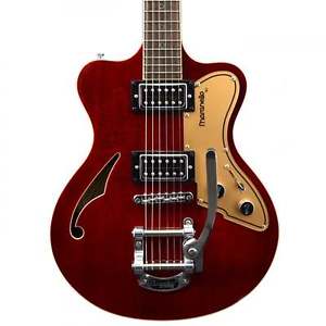 Italia Maranello '61 Electric Guitar, Seethru Burgundy, Pre-Owned