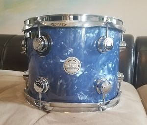 12" dw drums collectors series tom navy blue diamond W/ dw stm mount tom drum