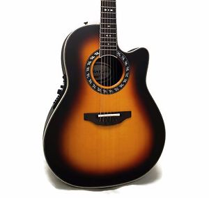 Ovation Legend 2077AX Deep Contour Acoustic-Electric Guitar w/ Hard Case