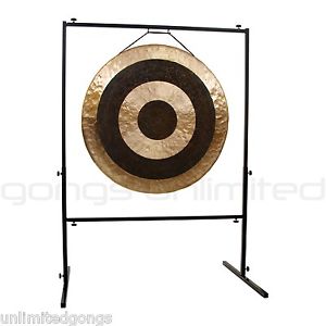 36" Subatomic Gong on Rambo Rimbaud Gong Stand with Mallet