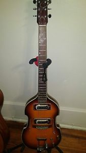 Extremely Rare Japenese  1960's  Violin Shaped Hollowbody Electric Guitar