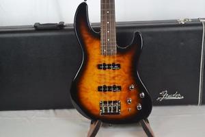 FENDER JAZZ BASS 24, SEYMOUR DUNCAN PUPS, ACTIVE EQ, FENDER CASE,Int'l Buyer Wel