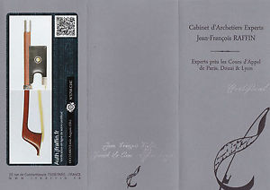 A superb French certified cello bow by E.A. Ouchard,ca.1937,EXCELLENT!