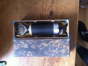 VINTAGE GERMAN TUBE MICROPHONE BOTTLE RÖHREN MIKROFON EF 12 TUBE REISSMANN MR50