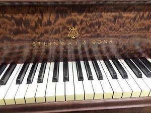 Steinway model "A" flame mahogany complete rebuilt to perfect condition