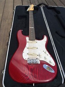 Rare Made In Japan ESP Vintage Plus Strat Electric Guitar W Hard shell Case