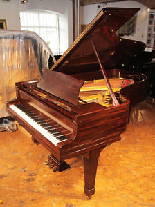 Steinway Model B grand piano. Fiddleback mahogany case. Restored 3 year warranty