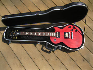 Gibson 2014 LPM Electric Guitar Satin Cherry w/ Hardshell Case MINT with Etune!