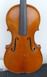 Nice old German violin stamped E R S Ernst Reinhold Schmidt for repair!