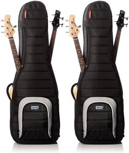 MONO M80 Dual Bass Hybrid Gig Bag - Black (2-pack) Value Bundle