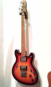Fender Starcaster Semi-Hollow Electric Bass Guitar Aged Cherry Sunburst