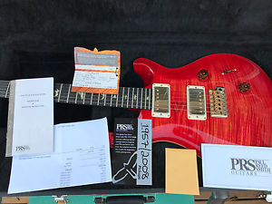 PRS Wood Library Custom 24 Artist,  Korina Body and Neck, Flamed Blood Orange