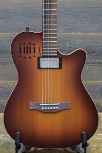 Godin A6 Ultra Cognac Burst HG "SF" Electro-Acoustic Guitar w/ Bag - #17282197