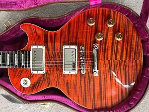 Gibson Les Paul Custom Shop - Orange Fire Tiger Top - Rare! !