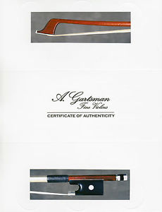 A superb French certified violin bow by E.A. Ouchard,ca.1930.