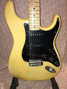 vintage Fender Ash Stratocaster body with tremolo, input jack .