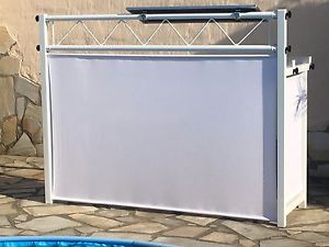 DJ Tisch"Showstand 1 Weiss" 1,58m breit, Farbe frei wählbar, inkl. Softcase