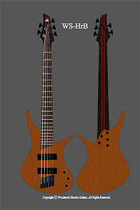 Woodstock - Hrbass Standard - Hand Made to Order Electric Bass BODY & NECK ONLY!