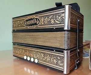 New Hohner Accordian, Marca Registrada 1970 Vintage, Classic Music, Nostalgic