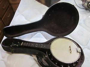 Slingerland May Bell Queen Tenor Vintage Banjo with original hard shell case