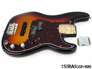 2016 USA Fender Tony Franklin Precision P Jazz Bass LOADED BODY Nitro Sunburst