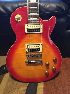 Used 2011 Epiphone Les Paul Standard Plus Top With Lots Of Upgrades