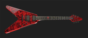 EPIPHONE BY GIBSON Jeff waters Annihilation-II V FLYING V SIGNATURE ,NUOVA!
