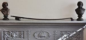 Vintage bass bow Stamped "Jas. Tubbs"  925 silver 4/4