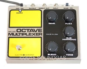 ELECTRO-HARMONIX DELUXE OCTAVE MULTIPLEXER *serviced* Rare 5-Knob vintage effect