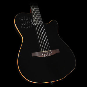 Godin ACS Slim Nylon Synth 2-Voice Electric Guitar Black Pearl