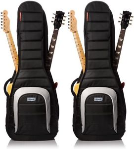 MONO M80 Dual Electric Guitar Hybrid Gig Bag - Black (2-pack) Value Bundle